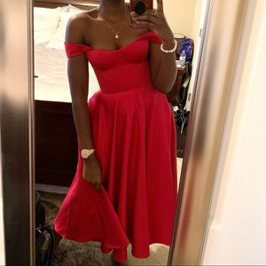 Jay Godfrey Charlie Off-The-Shoulder Cocktail Dress, New with tags, Size 4.